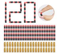 Pistolet à Billes Balles en Mousse,160 pièces Balle Molle Dart Refill,Mousse Recharge de FléChettes,Munitions,Flechette Nerf,Accessoires de Pistolets Jouets,pour 14+