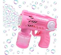 Pistolet à bulles automatique avec solution à bulles - Jouet à bulles - 10 000 + bulles / minute - Pour adultes et enfants - Cadeau d'anniversaire