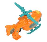 Pistolet à Bulles Automatique, Forme Unique D'hélicoptère (Orange) | Construction en ABS durable, comprend de la musique et des lumières, idéal pour les enfants et les divertissements dans la