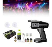 Pistolet à bulles fumé portatif, générateur de fumée, fumoir de cuisine avec 5 arômes et bulles comestibles, for rehausser les saveurs des aliments et des boissons