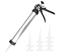 Pistolet à calfeutrage 20 Oz, saucisse pour calfeutrage domestique, pistolet à colle douce et dure avec 10 buses, Kit d'outils de mastic adhésif