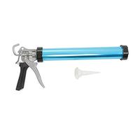 Pistolet à calfeutrage manuel professionnel, pistolet à calfeutrage robuste en silicone avec poignée confortable en aluminium, poignée rotative à économie d'effort, pistolet à