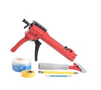 Pistolet à calfeutrer à double cartouche, 400 ml, rapport 1:1, pistolet à calfeutrer époxy, économique et durable, application de joint époxy double tube pour joints de carrelage et de pierre (TK5N)