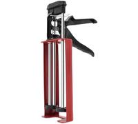 Pistolet à calfeutrer double cartouche 400 ml - Pistolet à calfeutrer manuel double pour époxy, acrylique, silicone - Applicateur adhésif double composant avec prise en main confortable