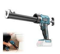 Pistolet à calfeutrer électrique compatible avec batterie Makita, pistolet à calfeutrer sans fil, 4 vitesses réglables, lumière LED, adhésif anti-goutte 283,5 g pour remplissage, étanchéité (batterie