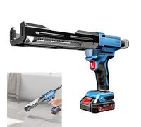 Pistolet à calfeutrer électrique Double Cartouche 12 V, avec Chariot Rotatif, applicateur époxy Automatique sans Fil à Double composant pour Remplissage et scellement, 2 Piles