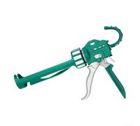 Pistolet à calfeutrer en métal pour une application de colle structurelle - Distribution lisse - Compatible avec les adhésifs à revêtement doux et barillet avec couvercle anti-poussière pour portes et