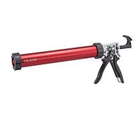 Pistolet à calfeutrer TAJIMA - 1/10 gallon (20 oz) Super pistolet à saucisse 2 voies avec compatibilité double taille et arrêt automatique du débit - CNV-FSP600
