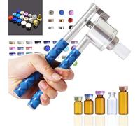 pistolet à capsules， Machine de scellage manuelle 13/15/20 mm, pince à capsuler, outil for flacons(Fullaluminum,13mm)