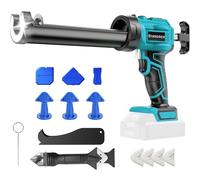 Pistolet à Cartouche sans Fil compatible with Makita 18V(sans batterie), moteur sans balais, 4 vitesses réglables avec LED, pour cartouches 300 ml - Pistolet à mastic professionnel pour rénovation