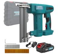 Pistolet à clouer sans fil 2 en 1 pour Makita 18 V, cloueur sans balais, 150 coups par min, tir individuel/en série, profondeur réglable, 1,24 kg, avec 1 batterie de 3000 mAh, 1000 clous et agrafes