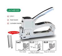 Pistolet à Clous, 5 In 1 Heavy Duty Stapler For DIY Home Decoration Furniture Stapler Rivet Tool Manual Nail Gun With Staples Nailer(LA148103)