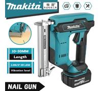 Pistolet à clous droits Makita F30, pistolet à clous électrique sans fil, pistolet à riveter, outils de menuiserie pour batterie Makita 18V 6.0-battery