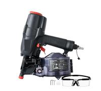 Pistolet à Clous, Pneumatic Coil Trim Nailer CN65RA 15 Degree 1-1/2" To 2-1/2" Air Nail Guns Nailer With Tool Loose Depth Adjustment