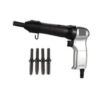 Pistolet à Clous, Pneumatic Rivet Gun Air Hammer Metal Handle Nailing Machine Fixed Semi-Hollow Rivet Heads Professional Tool(250s n 5 hollow rods)