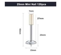 Pistolet à Clous, Wood Processing And Decoration Integrated Air Nailer Nail Gun Home DIY Installation Wall Fixing Rivet Gun Manual Tools(Only 120 nails 25mm)