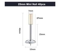 Pistolet à Clous, Wood Processing And Decoration Integrated Air Nailer Nail Gun Home DIY Installation Wall Fixing Rivet Gun Manual Tools(Only 40 nails 25mm)
