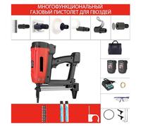 Pistolet à Clous, WSQ-01 Pneumatic Nail Gun Rechargeable Lithium Battery Nail Gun Hydropower Wood Working Steel Nailer Stapler Electric Nail Gun(Multifunctional)