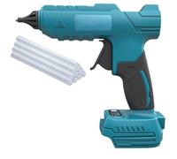 Pistolet à colle à chaud, compatible avec les batteries Makita 18 V | Pistolet à colle chaude sans fil 200 W avec bâton de colle de 10 x 11 mm, chauffage rapide, fonction marche/arrêt