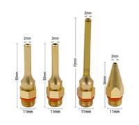 Pistolet à Colle, Accessoires de pistolet à colle thermofusible, buse en cuivre pur, buse de pistolet à colle Anti-fuite, longue buse, outil adhésif universel, outil de Sol de bouche(50x2.0mm)