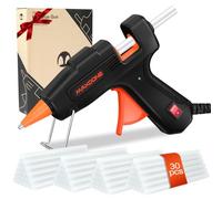 Pistolet à Colle Chaude 20W avec 30 Bâtons de Colle, Chauffage Rapide Anti Écoulement, pour Tissu, Bricolage, Loisir Créatif, Artisan, Travail, Réparation etc