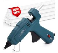 Pistolet à Colle Chaude, 60/100 W Pistolet a Colle, 15pcs 11mm*22mm Bâtons de Colle pour Pistolet pour l'école, Artisanat, DIY, Maison, Bricolage, Bureau, les Péparations Rapid