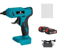 Pistolet à colle chaude à batterie, puissance 100W, température maximale 280°C, 2 batteries EU-Stecker