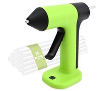Pistolet à Colle Chaude avec 20 Bâtons de Colle, GuKKK 2000mah Mini Pistolet à Silicone Bricolage, Pistolet à Colle Chaud, Chauffage Rapide, Anti-Goutte, pour Tissu, Bricolage, Loisir Créatif, Artisan