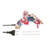 Pistolet à colle chaude GLOREX avec motif floral, 20 W