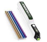 Pistolet à Colle Chaude,Huepar Stylo à Colle Sans Fil Chauffage Rapide 6S,Batterie Li-ion Rechargeable,Mini Pistolet de Colle 8 Bâtons Colle Pour Réparation,Bricolage,Travaux Manuels,Décor et Cadeaux