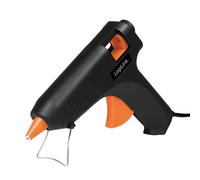 LogiLink Pistolet à colle WZ0051 – 20 W mini noir/orange, avec pied et 2 cartouches Ø 11,2 mm
