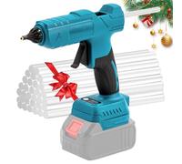 Pistolet à Colle Chaude, Pistolet à Colle Sans Fil 200W pour Batterie Makita 18V, Pistolets à Colle Électriques avec Interrupteur Marche/Arrêt, Inclus 42 x 11 mm Bâtons de Colle (Sans Batterie)
