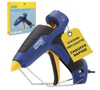 Pistolet à colle chaude Rapid EG280 pour colle de Ø12mm, débit de 600 g/h, chauffe en 3min, poignée souple, buse interchangeable, support fixe - Pour le bricolage et les loisirs créatifs - (5001708)