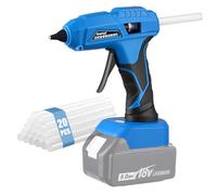 Pistolet à colle chaude sans fil - 100 W - Pour batterie Makita 18 V - Avec 20 bâtons de colle de 11 mm - Chauffage rapide pour le bricolage, les réparations, l'artisanat (sans batterie)