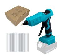 Pistolet à colle chaude sans fil compatible avec batterie Makita 18 V, 40 W, max. 200 °C, préchauffage rapide, pistolet à colle sans fil, avec 30 bâtons de colle de 7 mm pour bricolage, réparation à