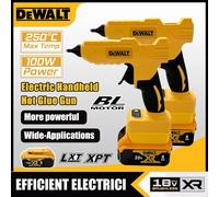 Pistolet à colle chaude sans fil Dewalt, outil de réparation DIY, pistolet à air chaud pour soudure à chaud, buse anti-brûlure pour batterie 18V