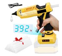 Pistolet à colle chaude sans fil pour Dewalt 20 V, 100 W double puissance pour travaux manuels avec 30 bâtons de 11 mm pour loisirs créatifs (sans batterie)
