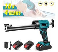 Pistolet à colle électrique, pistolet à colle pour verre, pistolet à calfeutrer, 4 vitesses, sans fil, pour portes et fenêtres, outil de collage électrique pour batterie Makita 18V With 1X Battery (A)