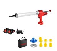 Pistolet à colle électrique, puissance 500W, 14 tailles de buses réglables, 2 batteries EU-Stecker