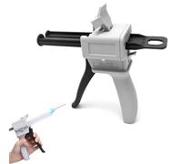Pistolet à colle époxy 2K 50 ml - Mélange de colle à poignée - 1:1 et 2:1 - Pistolet à pression 2 composants - Pistolet à colle époxy - Distributeur de colle époxy