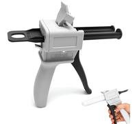 Pistolet à Colle Époxy AB, Pistolet à Colle Manuel 50 ml, Pistolet de Mélange et de Distribution, Ratio 1:1/1:2 Buse Mélangeuse Statique