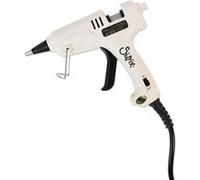 Sizzix 662301 Accessoire-Porte Pistolet à Colle Version Royaume-Uni avec Adaptateur UE, Plastique, Blanc, 20,8 x 13,9 x 5 cm