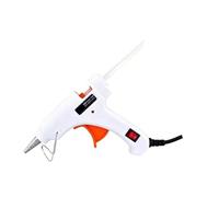 Pistolet à colle thermofusible 70 W avec bâton de transparent 7 mm Mini pistolet température chaleur électrique domestique Outil réparation spécial Ensemble bâtons(White)