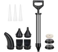 Pistolet à coulis pour mortier Drado, Pompe à mortier en Acier Inoxydable, Pistolet à Joints avec 5 Buses