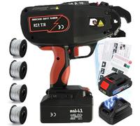 Pistolet à cravate électrique pour barres d'armature 4 mm-45 mm, machine de fixation de barres d'armature portable avec batterie au lithium, outil de reliure pour béton armé