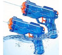 Pistolet a Eau, 2 PCS Pistolets et Fusils à Eau, Pistolets à Eaus Longue Portée, Pistolet a Eaus Puissant pour Batailles d'eau dans Jardin, Fêtes Autour de Piscine et Jeux de Plage (2 Bleu)