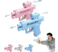 Pistolet À Eau Bidirectionnel, Pistolet À Eau Farceur, Pistolets À Eau Inversés Pulvérisant De l'avant Et De L'arrière, Pistolets À Eau Farfelus pour Vos Amis, Rebondissement Inattendu (Rose+Bleu)