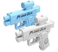 Pistolet à eau bidirectionnel pour farce - Pistolet à eau - Pulvérisation par l'avant et l'arrière - Recul double face - Pistolet à eau compulsif bidirectionnel pour les amateurs de farces (Mix-C)