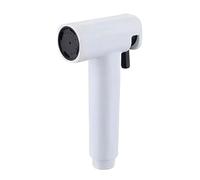 Pistolet à eau de 12,5 cm, accessoire de salle de bain, pulvérisateur de bidet de toilette à main, pommeau de douche multifonction haute pression(White)