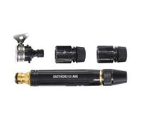 Pistolet à eau de lavage de voiture à pression - Baguette Hydro, adaptateur à pression en laiton de 2,5 cm Pro, pistolet de lavage durable offrant un flux concentré, accessoire d'irrigation ergono